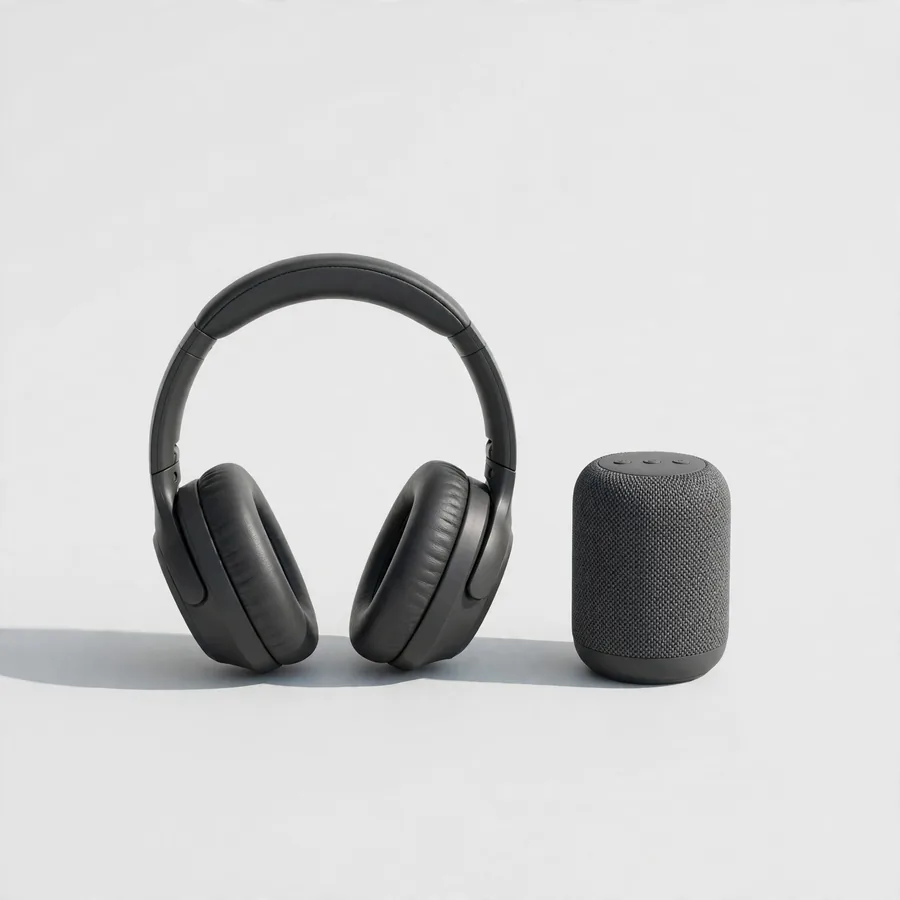 Speaker or headphones
